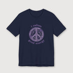 I Radiate Good Energy - Purple Peace Sign - T-Shirt