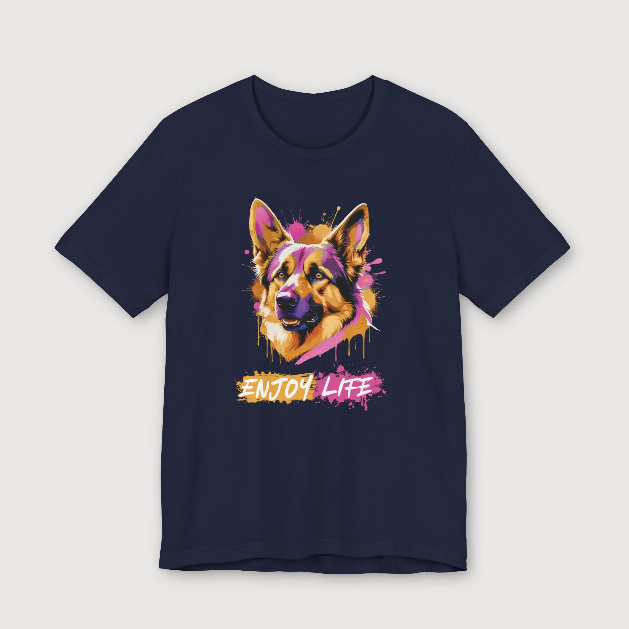 Enjoy Life - Pink Dog - T-Shirt