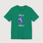 How it Feels Wearing Heels - Purple Shoe - T-Shirt