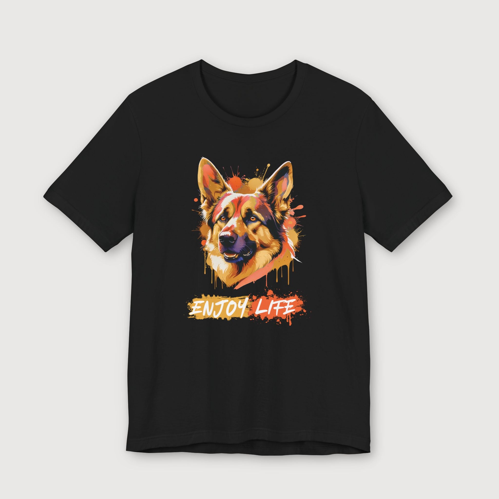 Enjoy Life - Orange Dog - T-Shirt