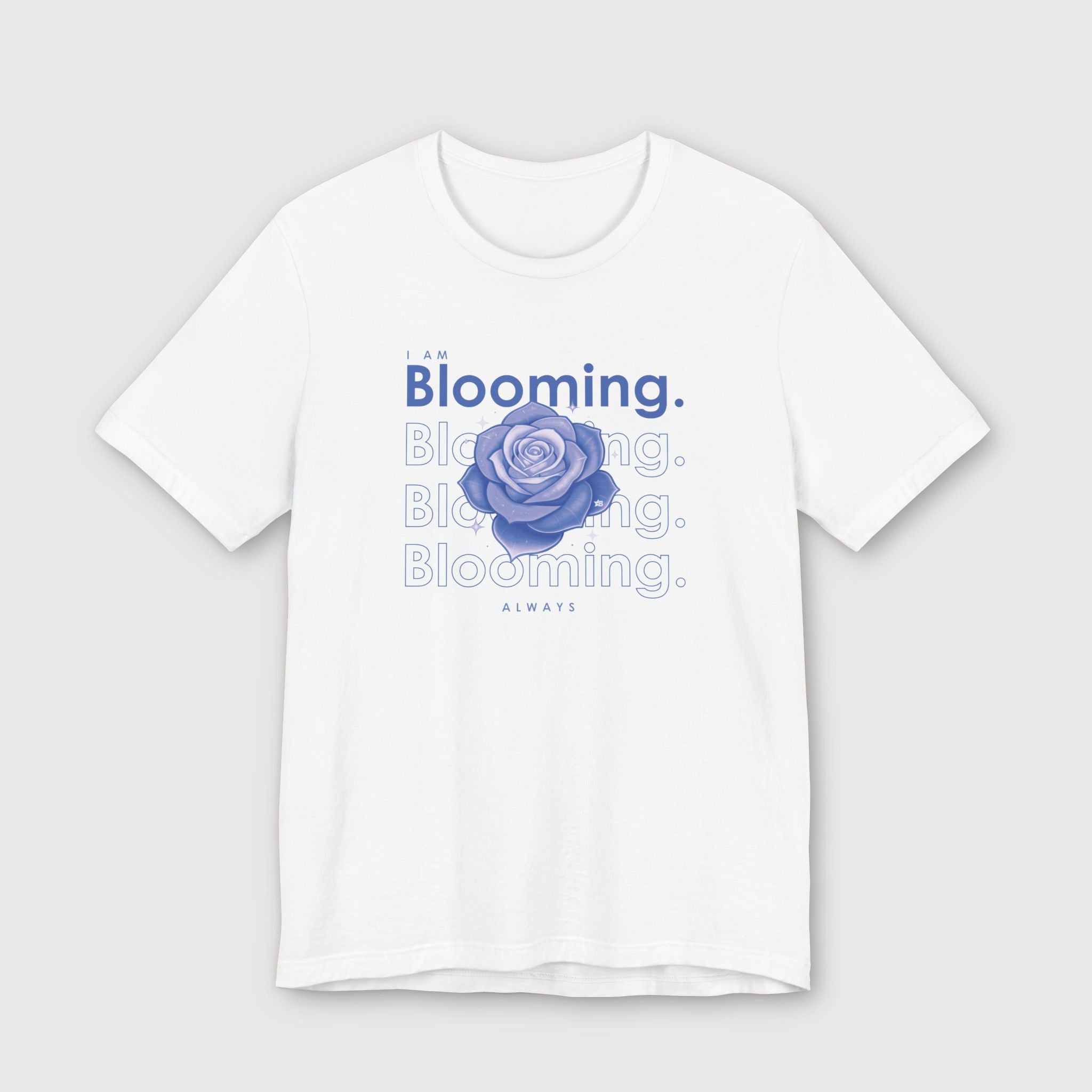 I am Blooming - Lavender Blue Flower - T-Shirt