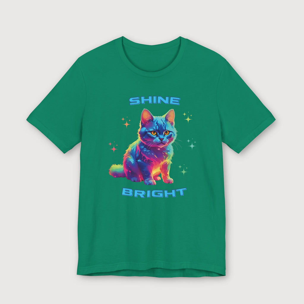Shine Bright - Multicolored Cat - T-Shirt