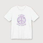 I Radiate Good Energy - Purple Peace Sign - T-Shirt