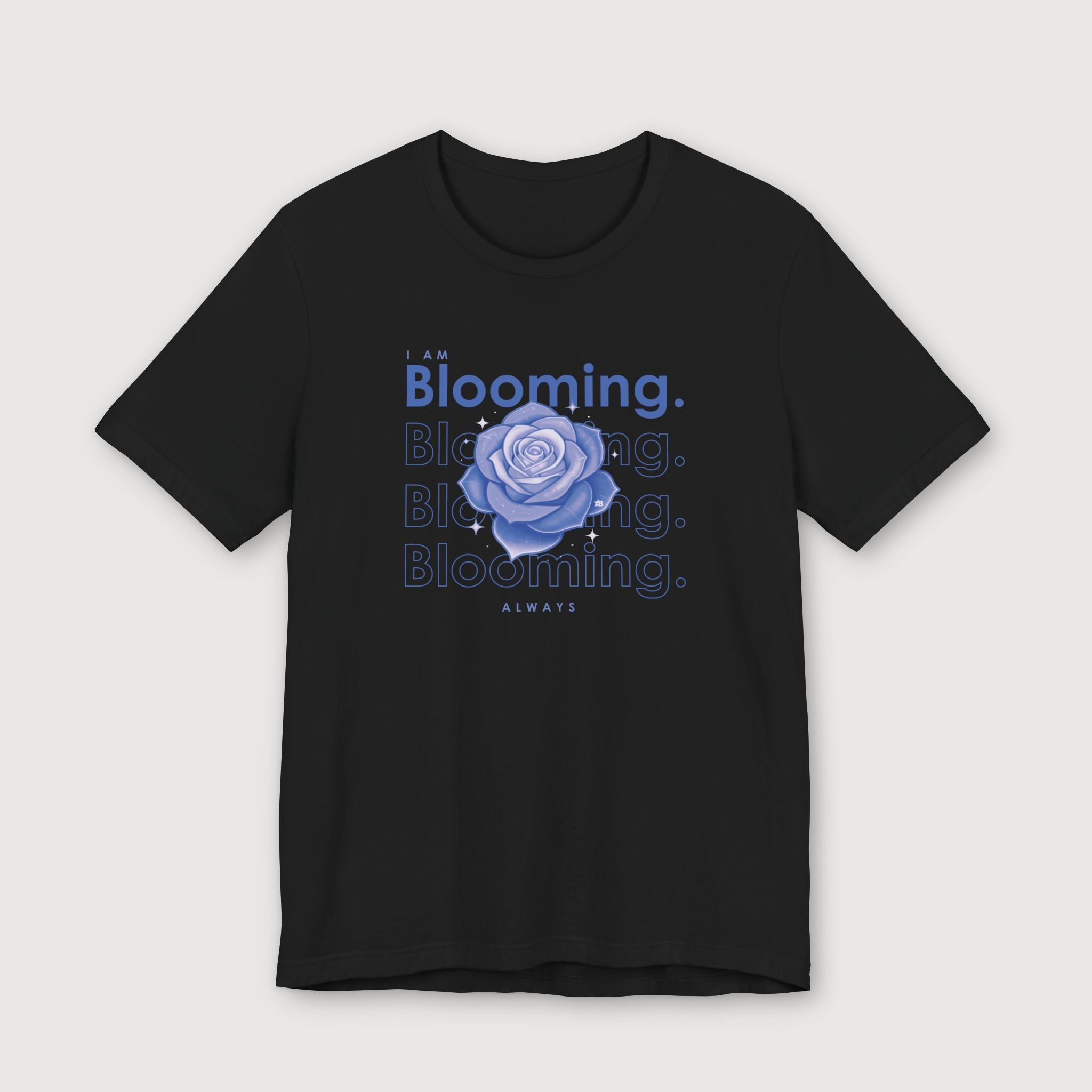I am Blooming - Lavender Blue Flower - T-Shirt
