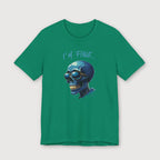 I'm Fine... - Blue Skull - T-Shirt