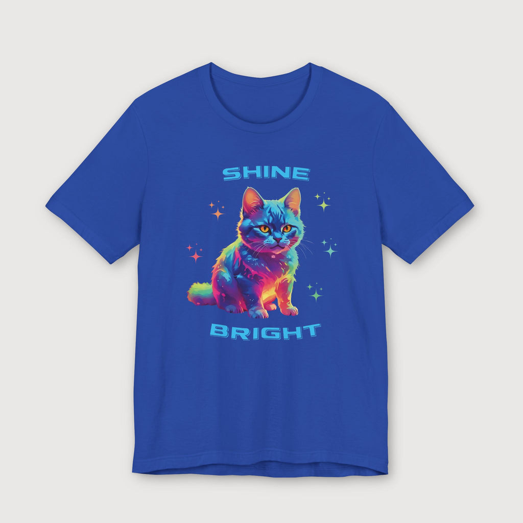 Shine Bright - Multicolored Cat - T-Shirt