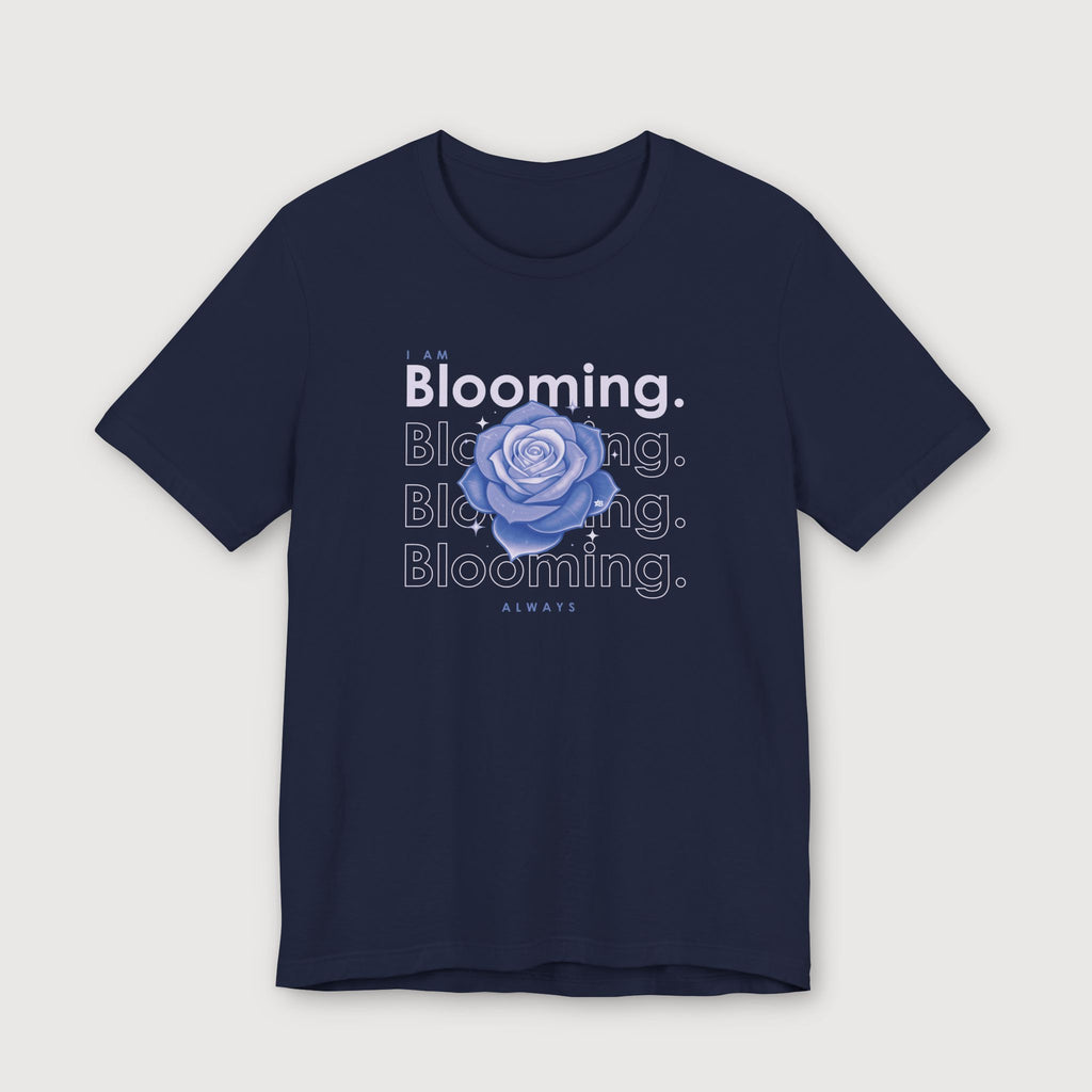 I am Blooming - Lavender Blue Flower - T-Shirt