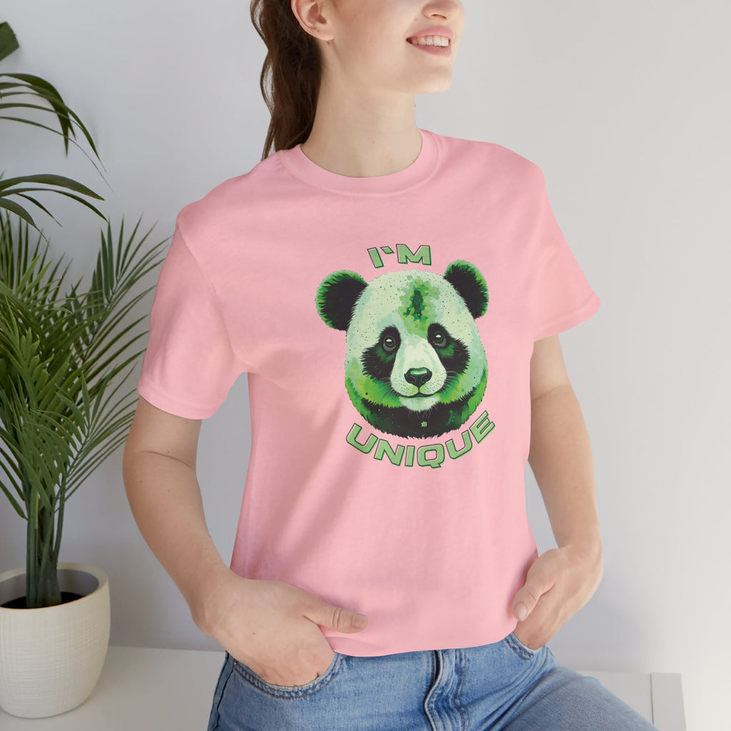I'm Unique - Green Panda - T-Shirt