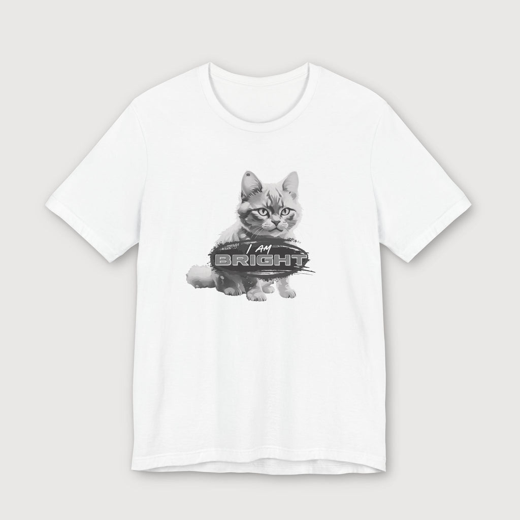 I am Bright - Gray Cat - T-Shirt