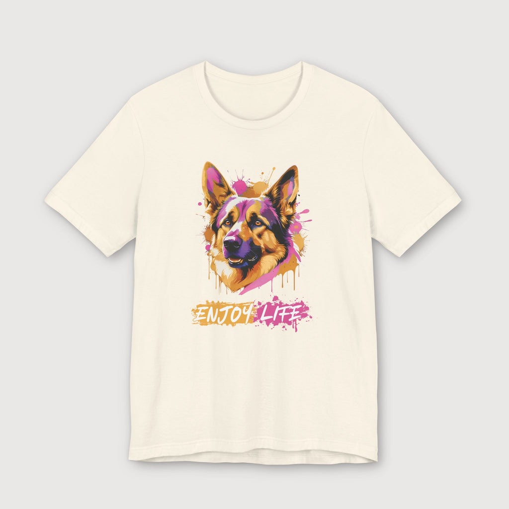 Enjoy Life - Pink Dog - T-Shirt