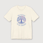 Too Blessed To Be Stressed - Light Blue Tree - T-Shirt