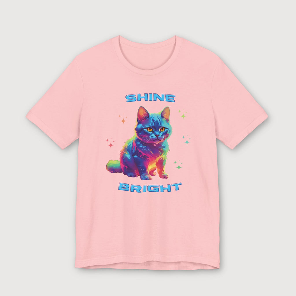 Shine Bright - Multicolored Cat - T-Shirt