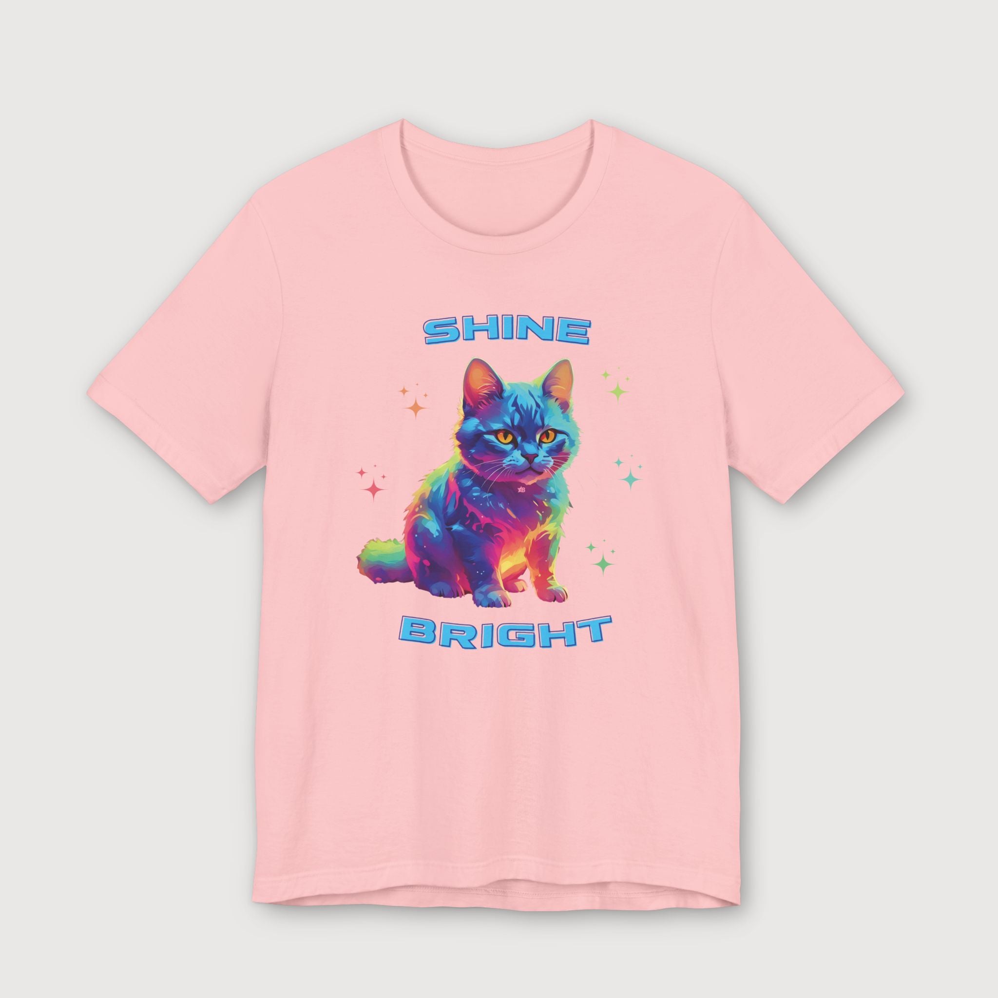 Shine Bright - Multicolored Cat - T-Shirt