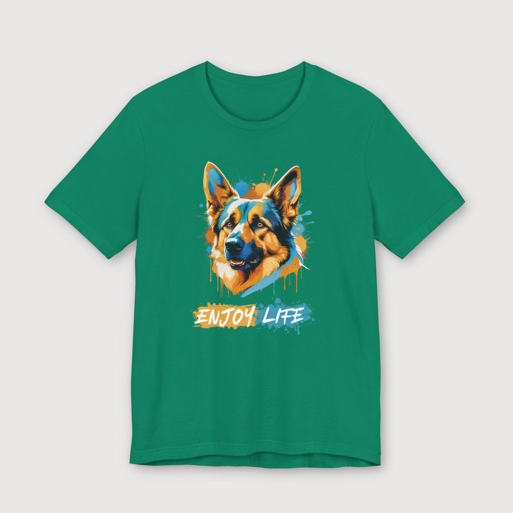 Enjoy Life - Blue Dog - T-Shirt