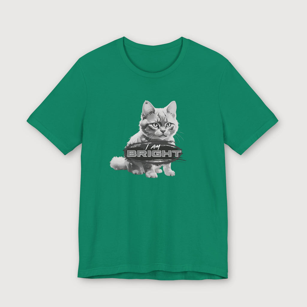 I am Bright - Gray Cat - T-Shirt