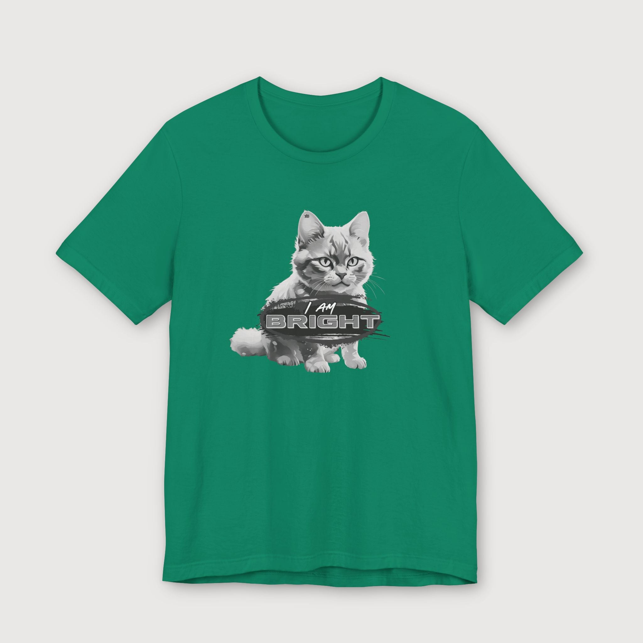 I am Bright - Gray Cat - T-Shirt
