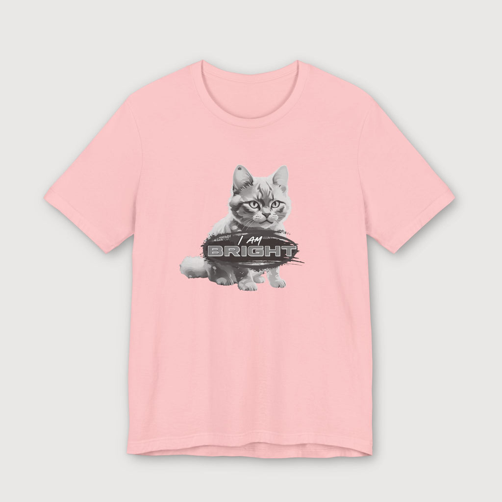 I am Bright - Gray Cat - T-Shirt