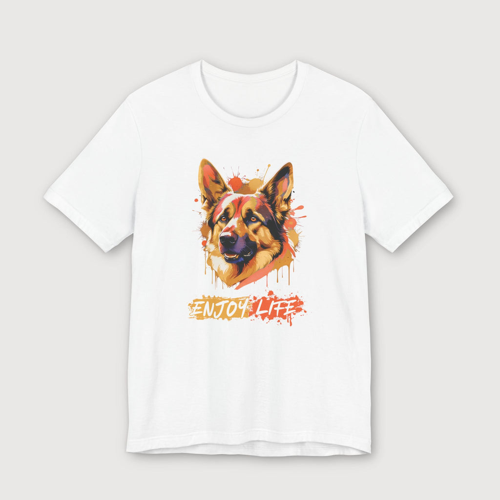 Enjoy Life - Orange Dog - T-Shirt