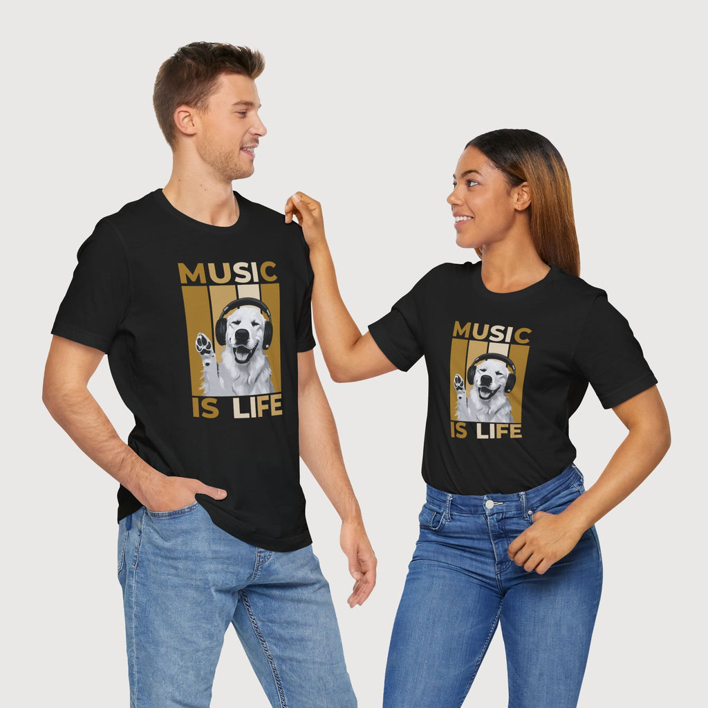 Music is Life - Dog - T-Shirt