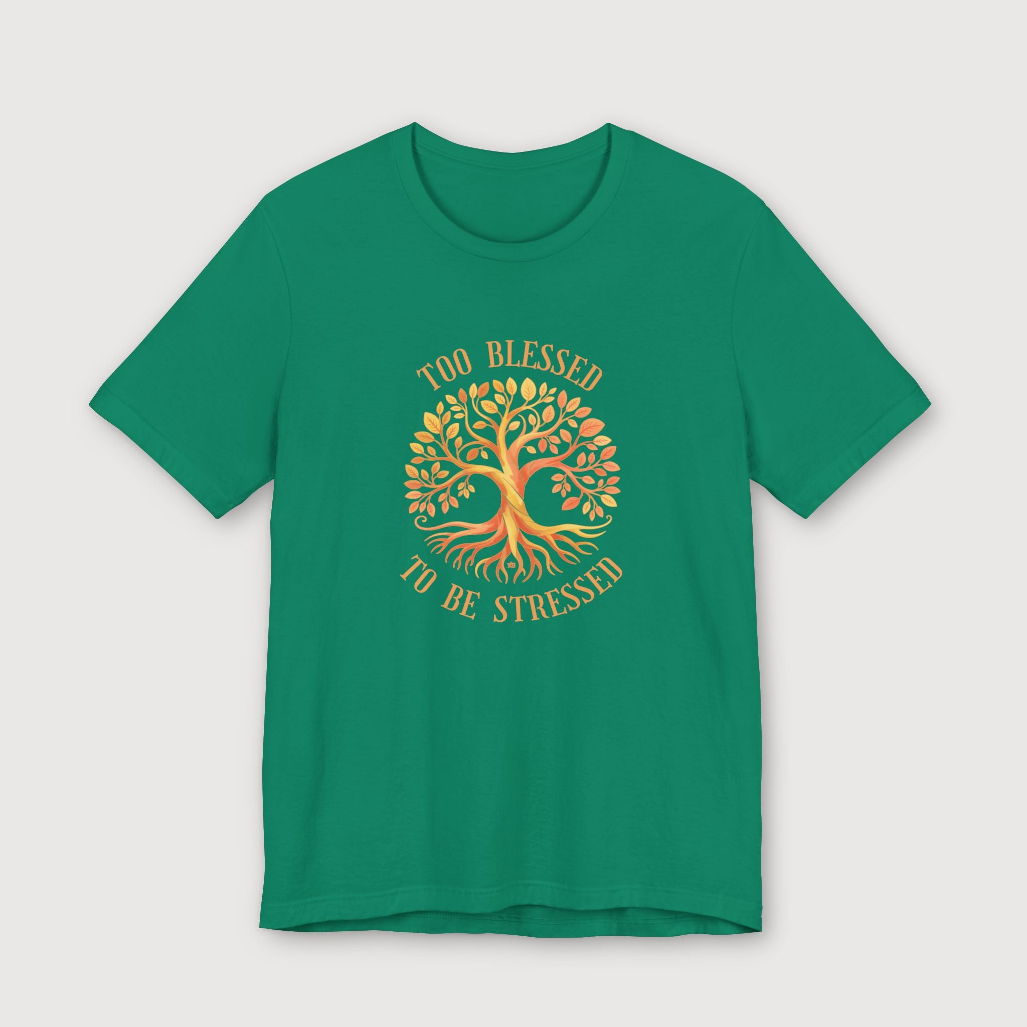 Too Blessed To Be Stressed - Sun Tree - T-Shirt