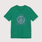 I Radiate Good Energy - Purple Peace Sign - T-Shirt