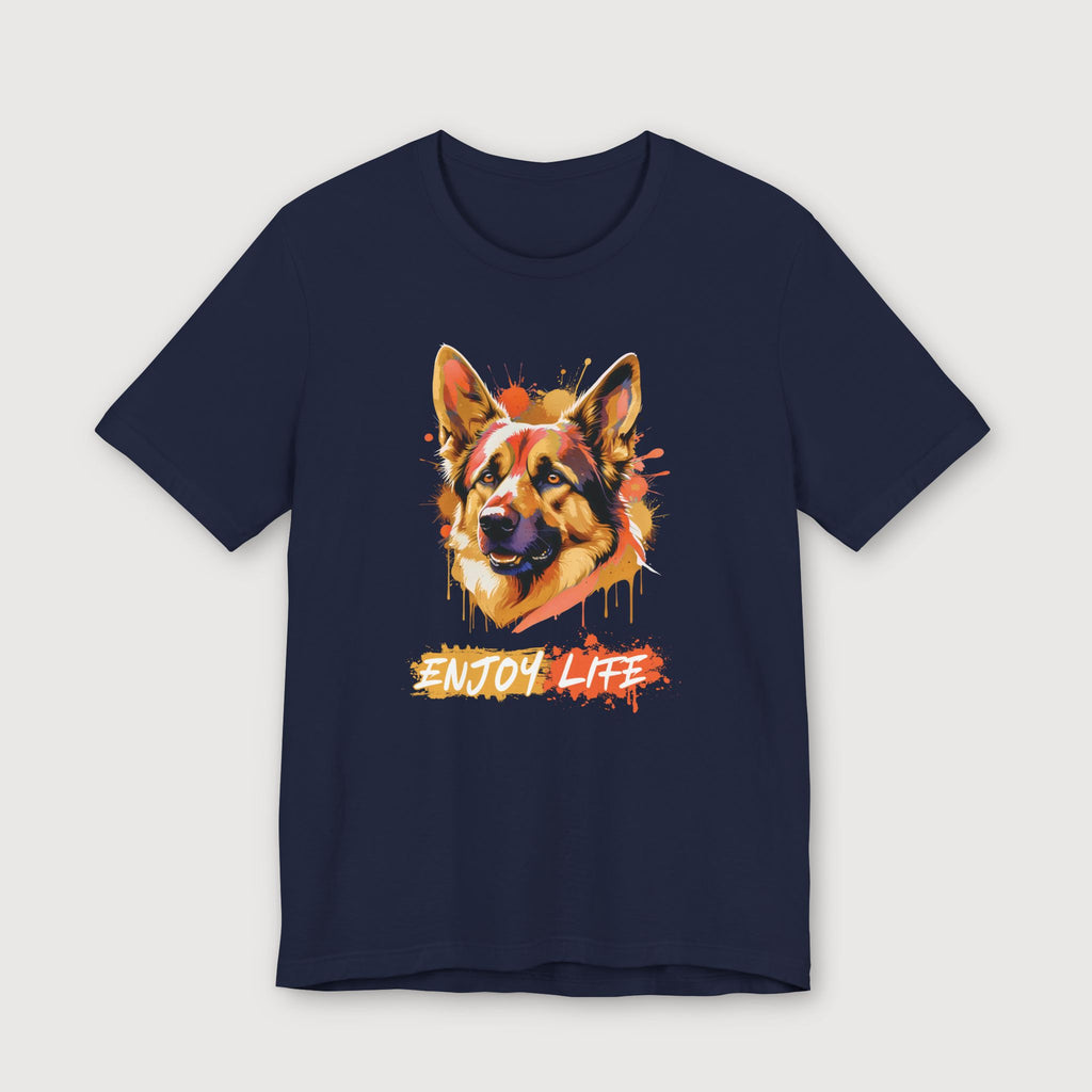 Enjoy Life - Orange Dog - T-Shirt