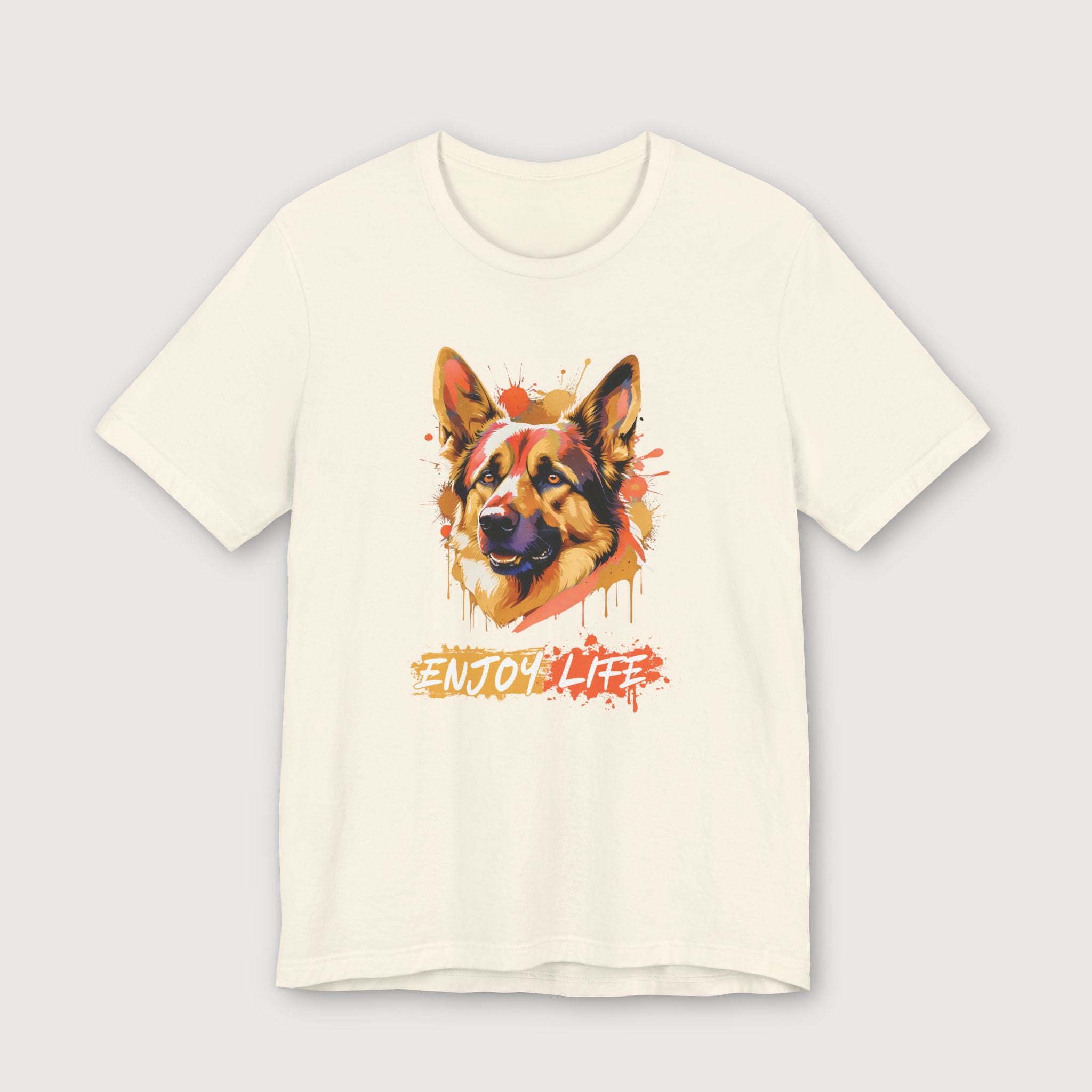 Enjoy Life - Orange Dog - T-Shirt