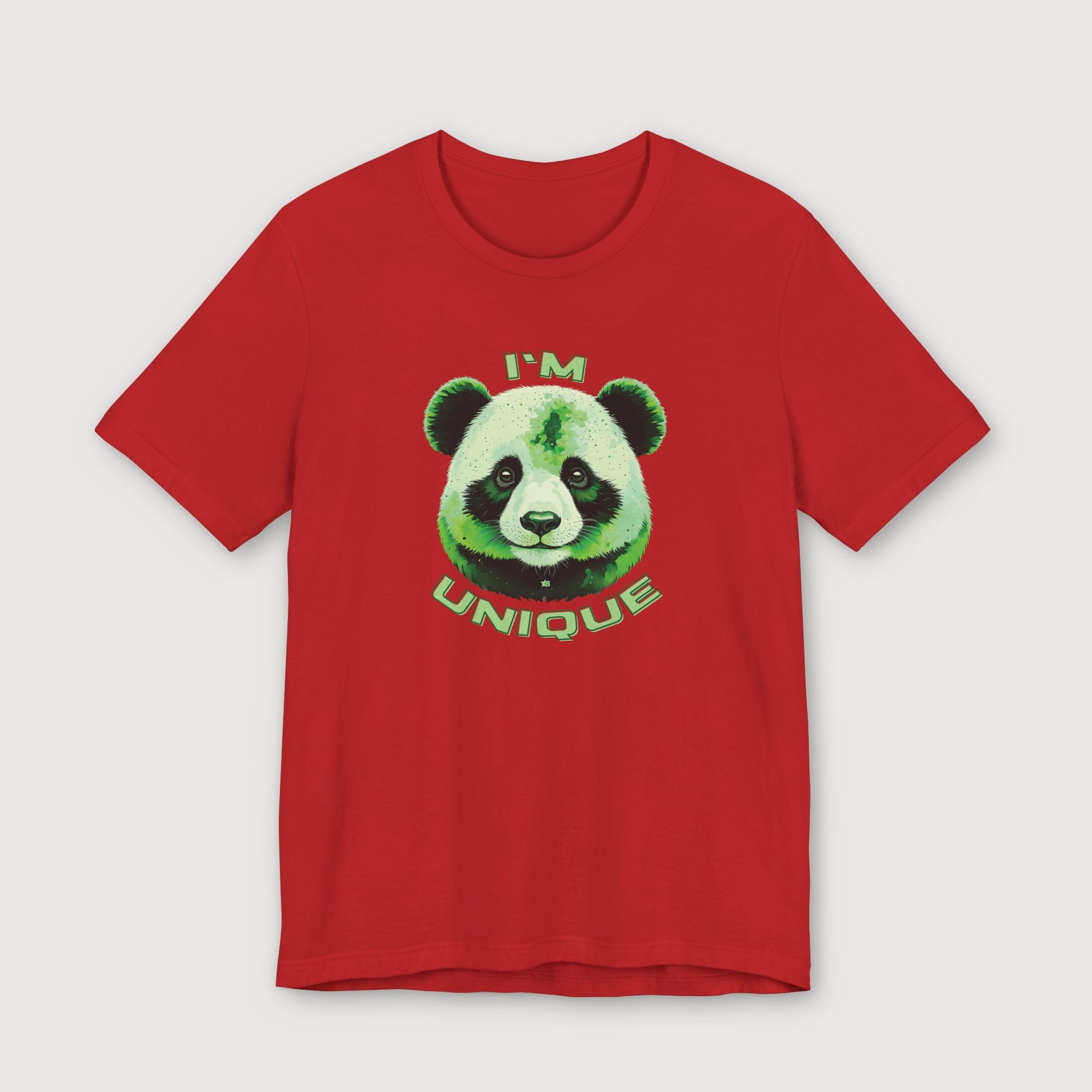 I'm Unique - Green Panda - T-Shirt