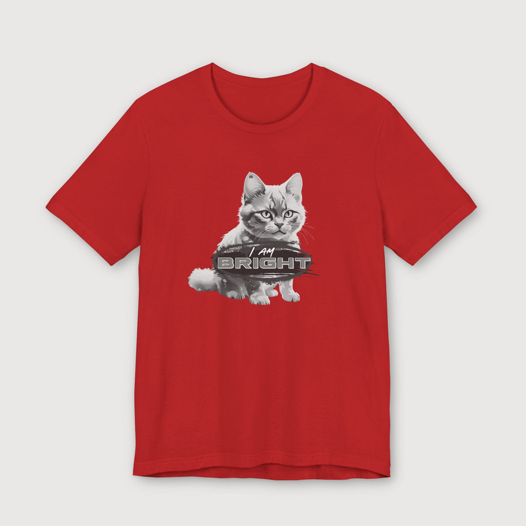 I am Bright - Gray Cat - T-Shirt