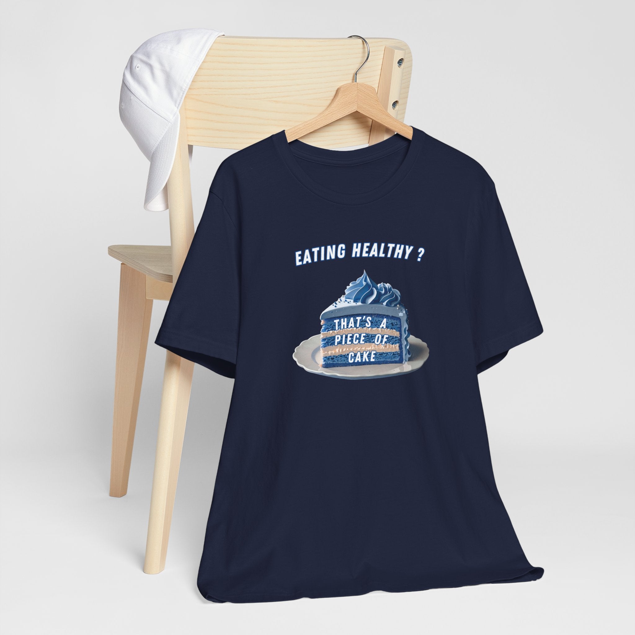Eating Healthy? - Blue Cake - T-Shirt