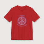 I Radiate Good Energy - Purple Peace Sign - T-Shirt