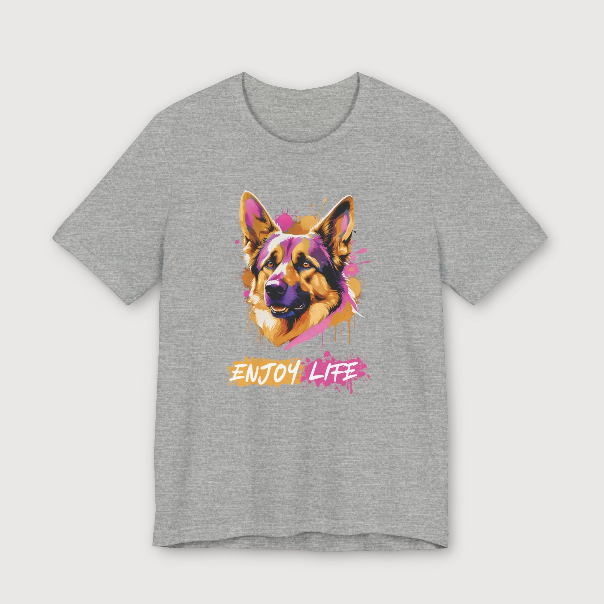 Enjoy Life - Pink Dog - T-Shirt
