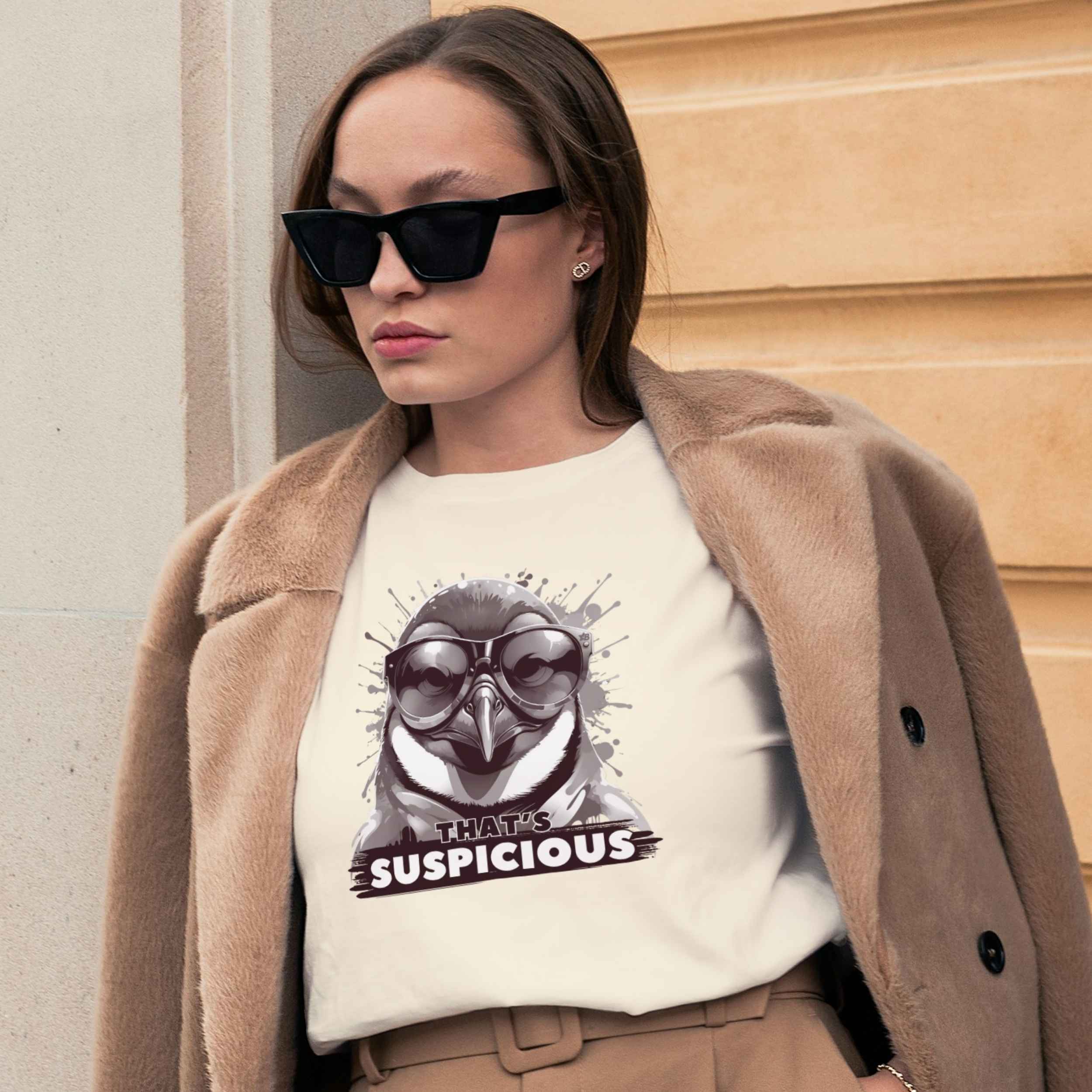 That's Suspicious - Penguin - T-Shirt