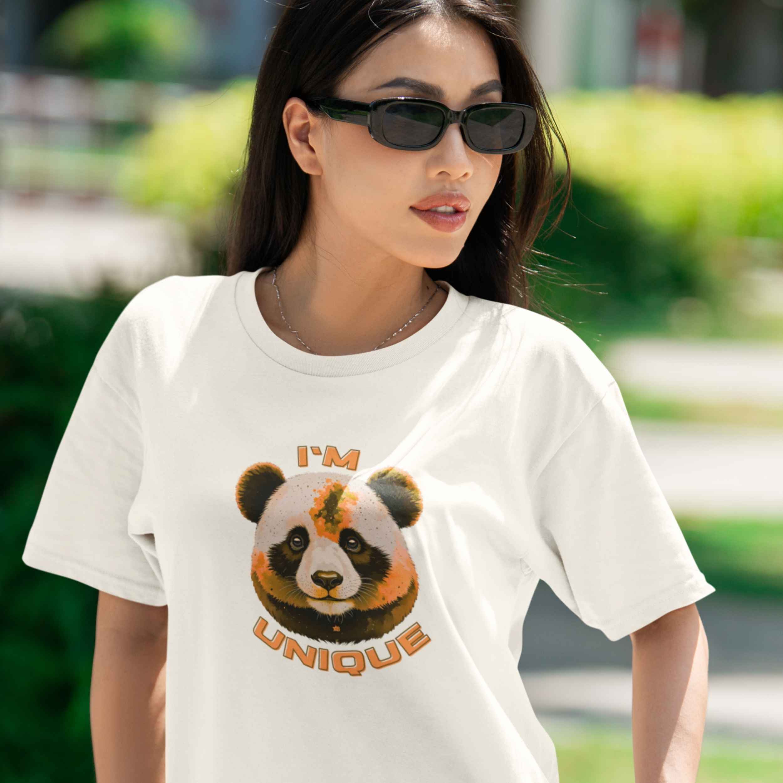 I'm Unique - Orange Panda - T-Shirt