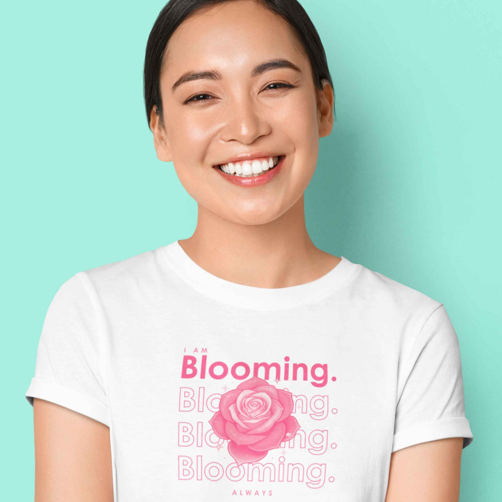 I am Blooming - Pink Flower - T-Shirt