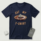 Eat My T-Shirt - Chocolate Pie - T-Shirt - Navy mockup