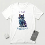 I Am Precious - Diamond Cat - T-Shirt - White mockup