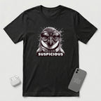 That's Suspicious - Penguin - T-Shirt - Black mockup