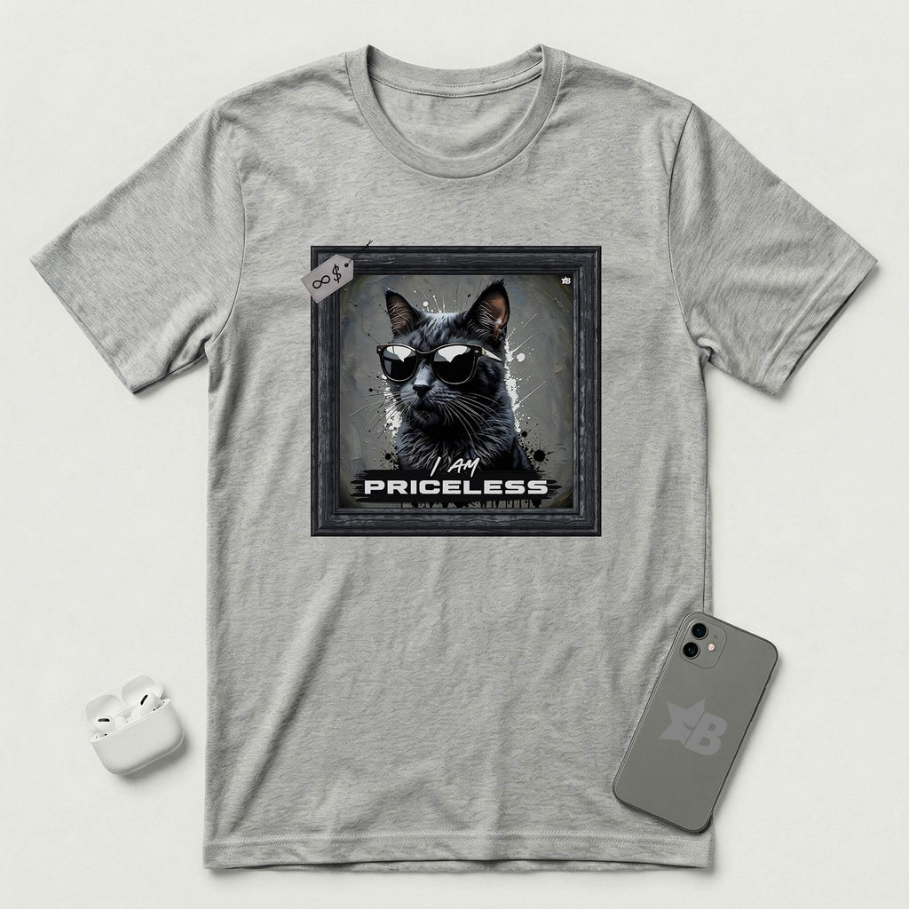 I am Priceless - Cat - T-Shirt - Athletic Heather mockup