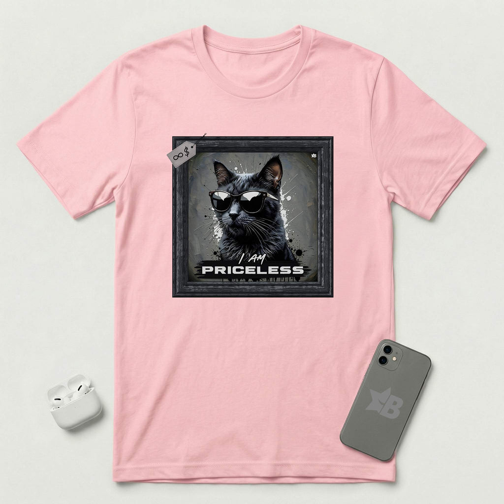 I am Priceless - Cat - T-Shirt - Pink mockup
