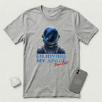 Enjoying My Space - Time Out! - T-Shirt - Athletic Heather mockup