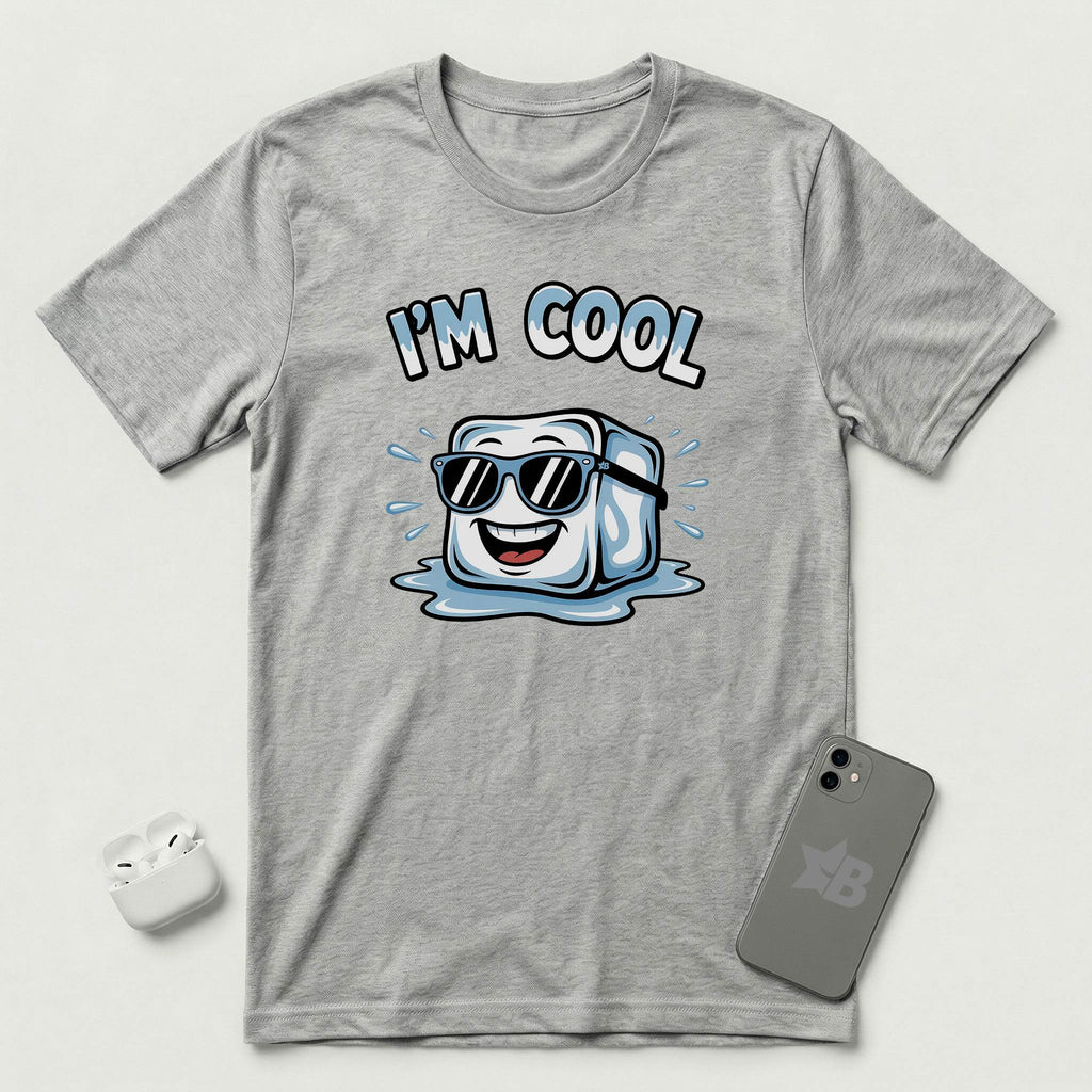 I'm Cool - Ice - T-Shirt - Athletic Heather mockup