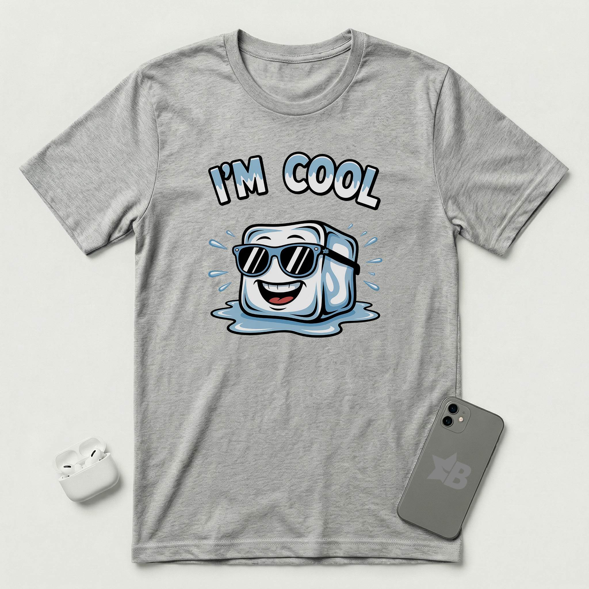 I'm Cool - Ice - T-Shirt - Athletic Heather mockup