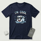 I'm Cool - Ice - T-Shirt - Navy mockup