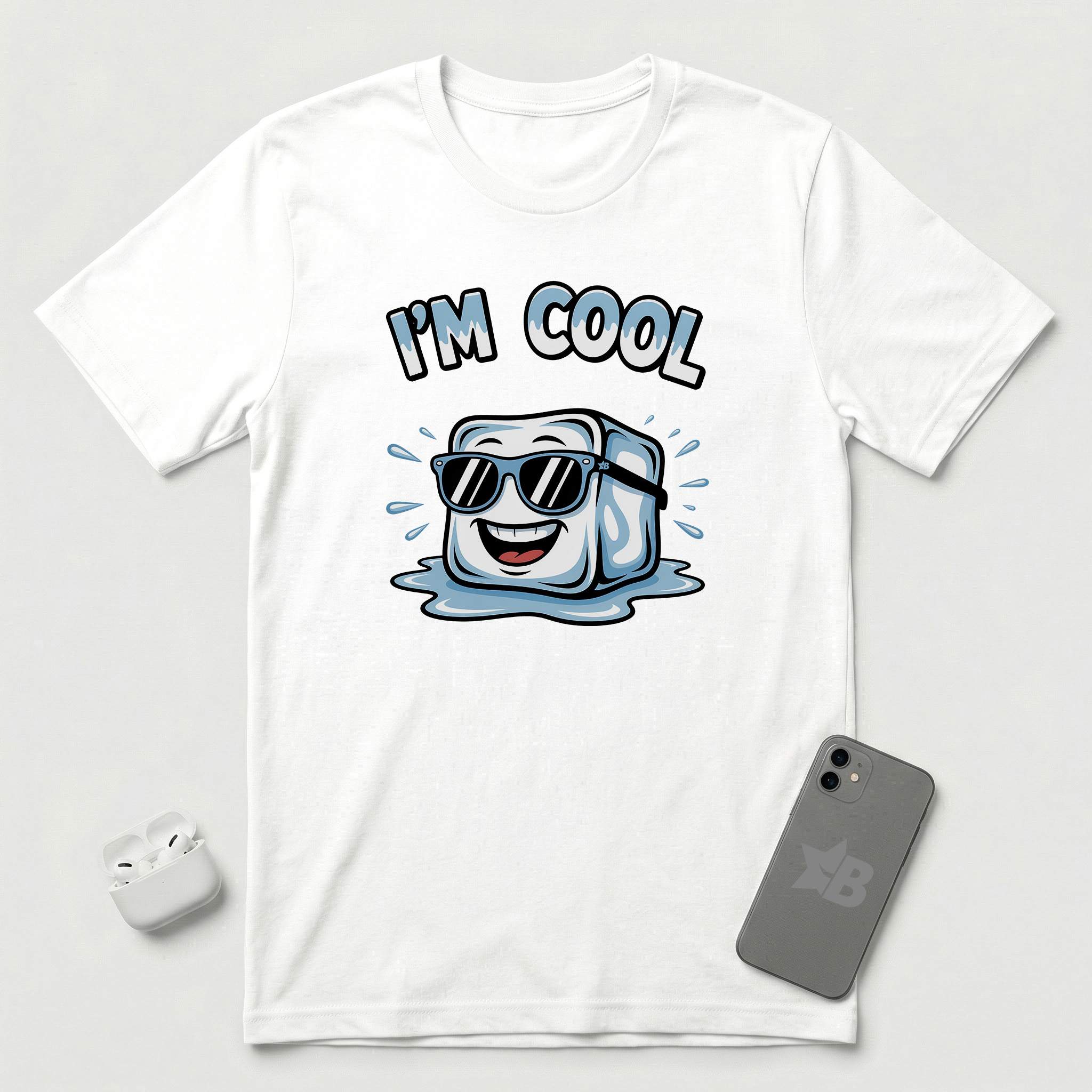 I'm Cool - Ice - T-Shirt - White mockup