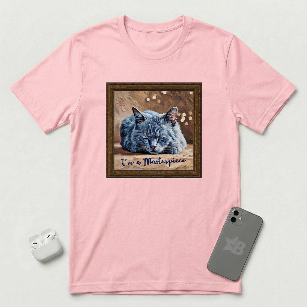I'm a Masterpiece - Cat - T-Shirt - Pink mockup