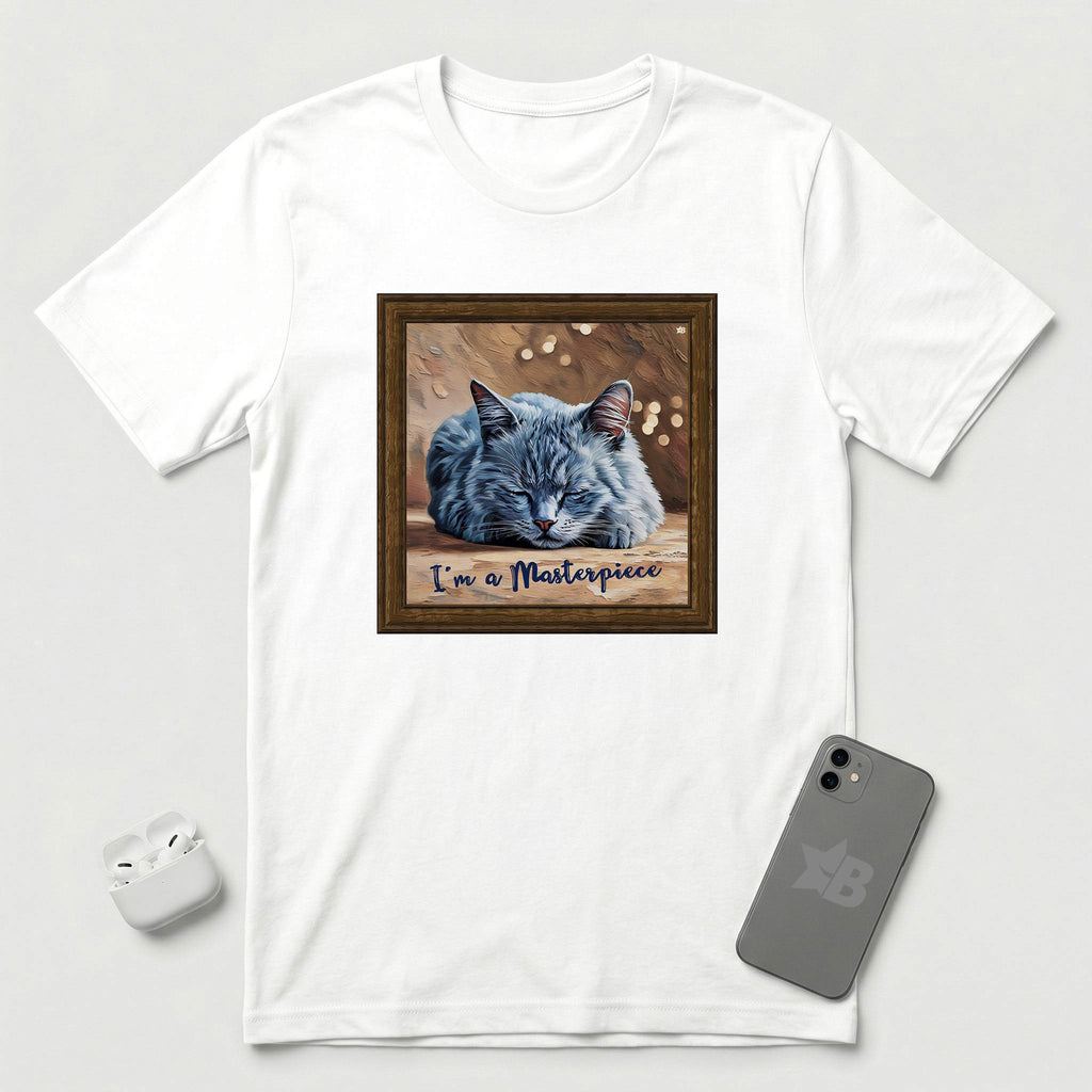 I'm a Masterpiece - Cat - T-Shirt - White mockup