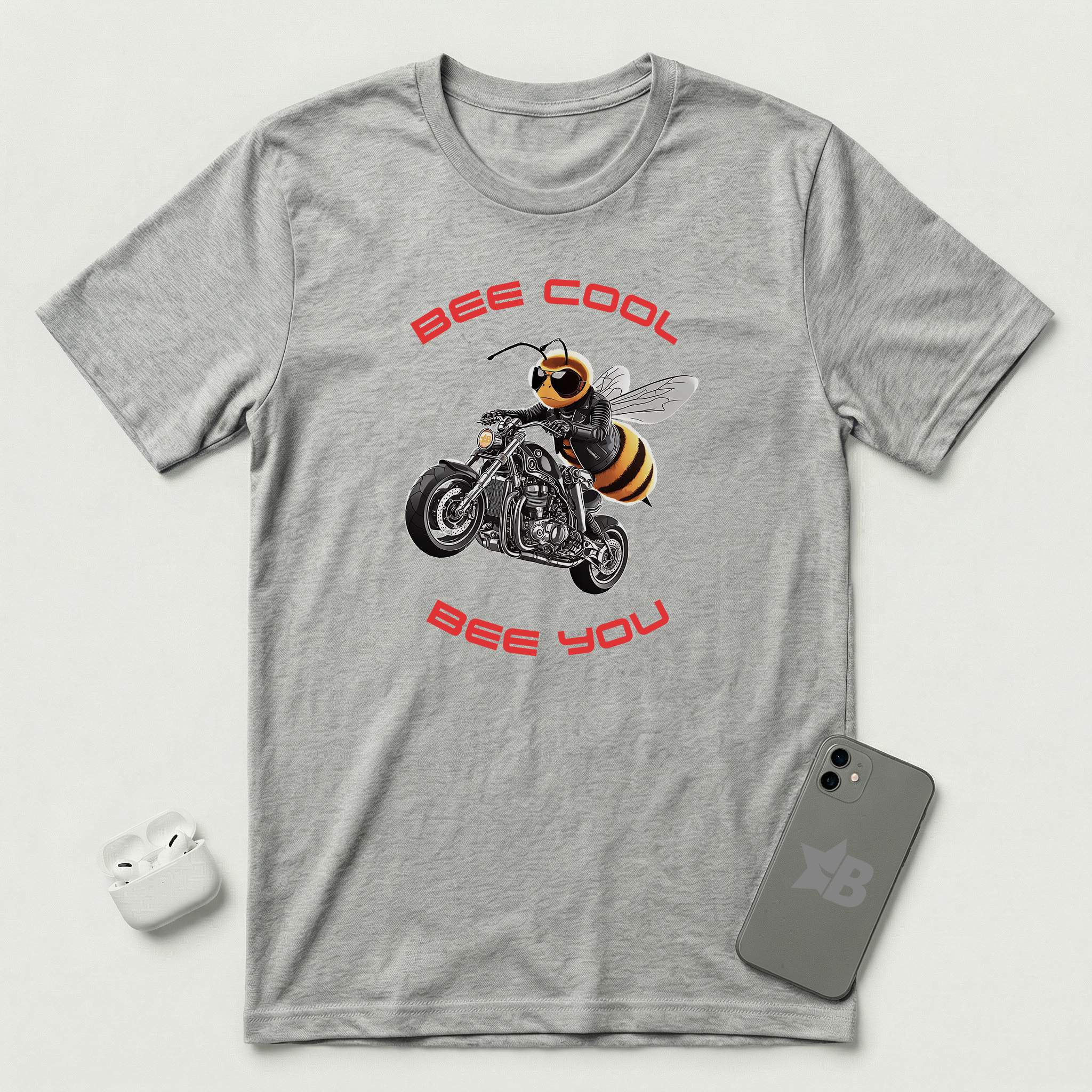 Bee Cool Bee You - T-Shirt - Athletic Heather mockup