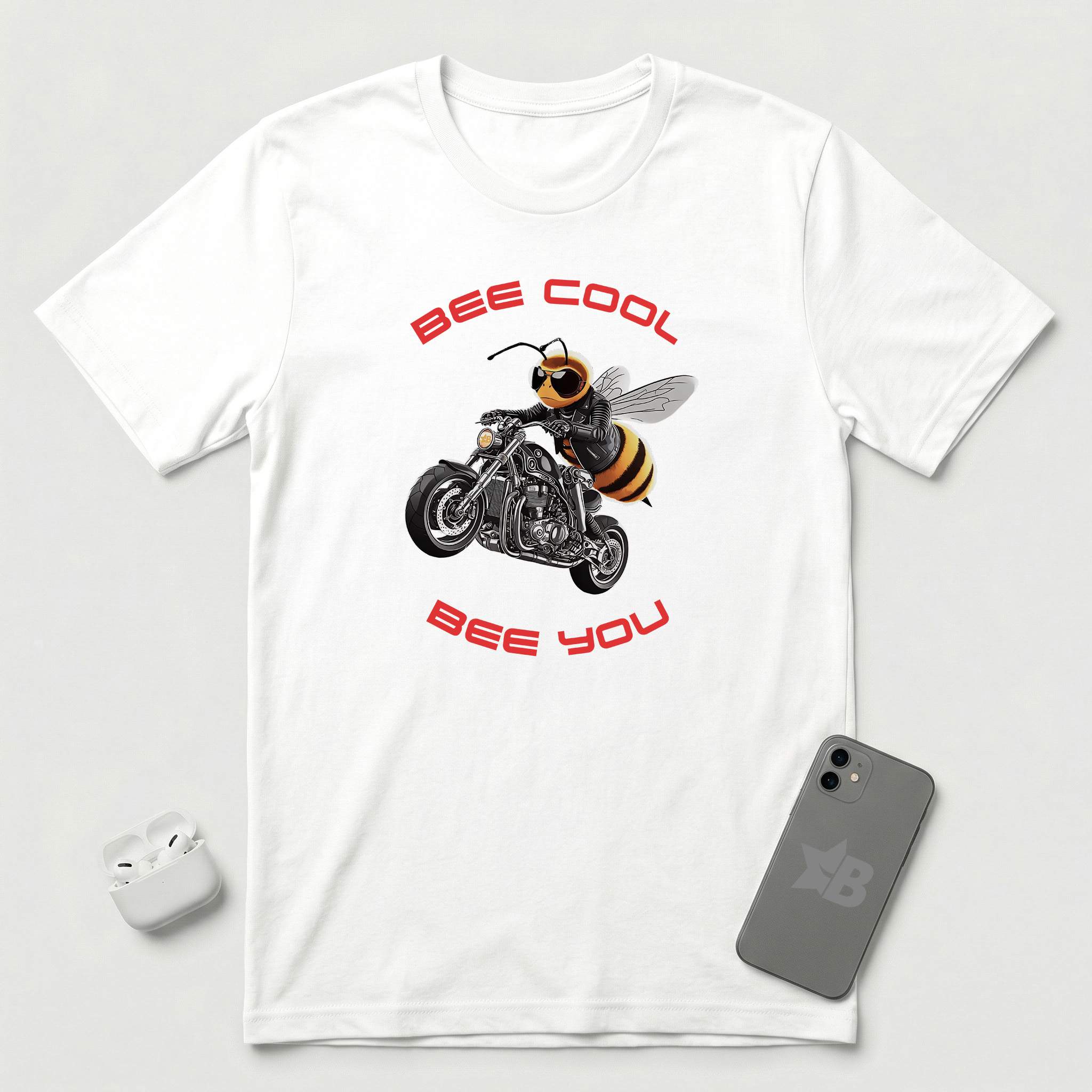 Bee Cool Bee You - T-Shirt - White mockup