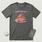 Eating Healthy? - Pink Cake - T-Shirt - Asphalt mockup